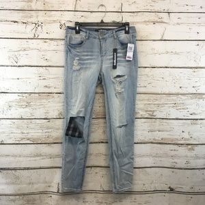 Dollhouse Jeans 30x29 Ripped Distressed Light Wash